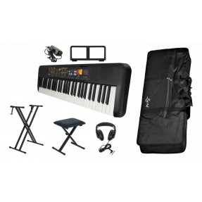 Keyboard Yamaha PSR-F52 + statyw + ława + słuchawki + pokrowie - 1