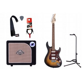 Gitara elektryczna + wzmacniacz 15W zestaw 1368 - 1