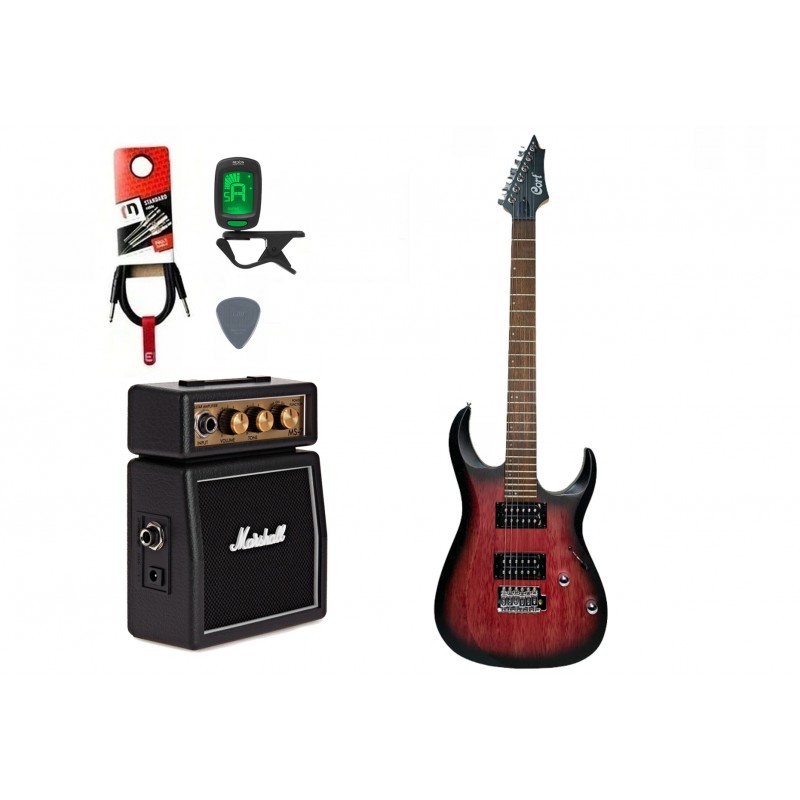 Gitara elektryczna + wzmacniacz 1W zestaw 1383 - 1 Gitara elektryczna + wzmacniacz 1W zestaw 1383 - 1