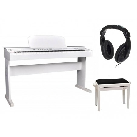 Pianino cyfrowe Ringway RP120 WH + słuchawki + ława - 1