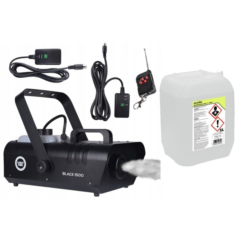 Wytwornica Dymu Light4Me Black 1500 + płyn 5L - 1