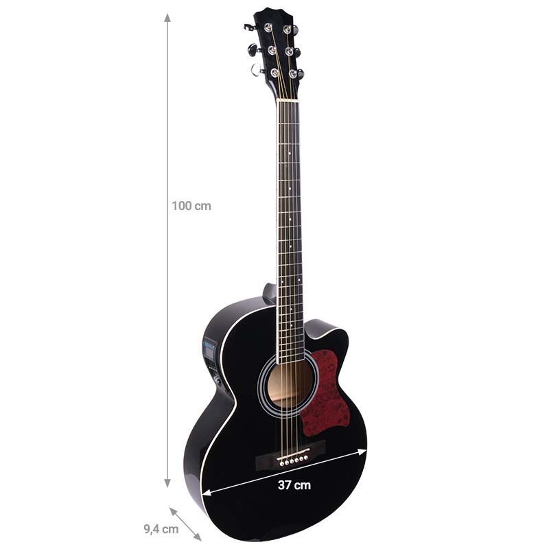 NN EAG SET BK gitara elektroakustyczna + wzmacniacz gitarowy zestaw BLACK - 3