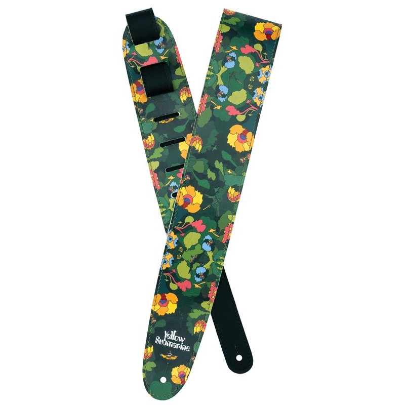 Beatles Yellow Submarine 55th Anniversary Vinyl Guitar Strap, Pepperland Woods - 1