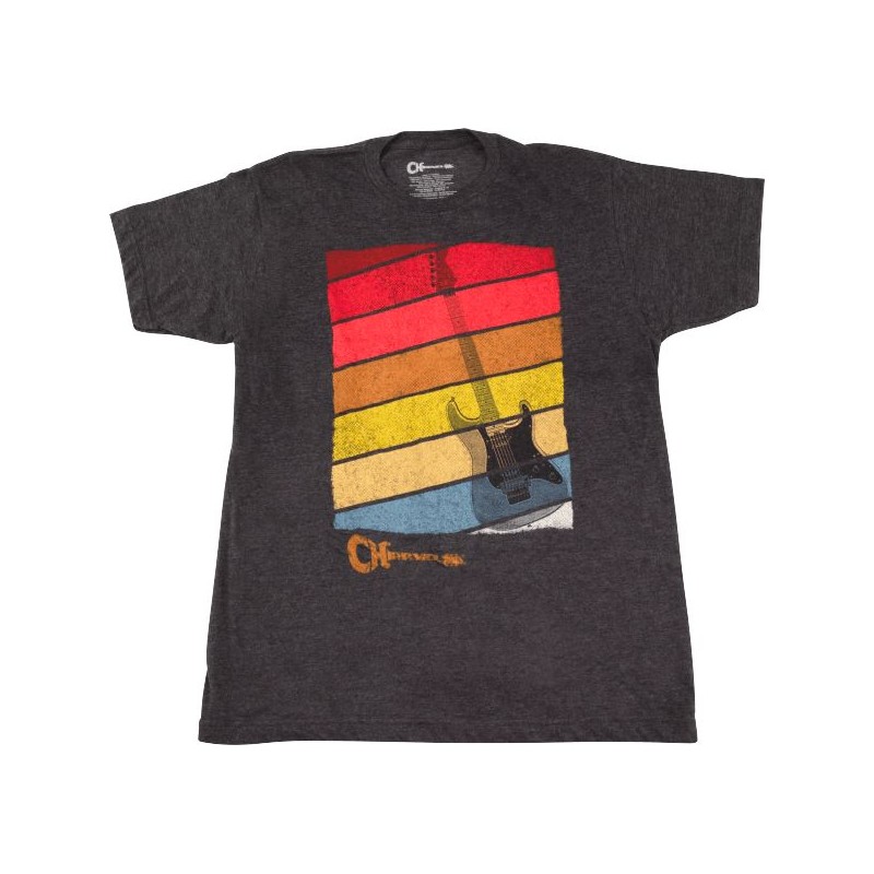 Charvel T-shirt męski Sunset szary S - 1