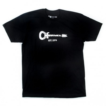 Charvel T-shirt męski Guitar czarny XXL - 1