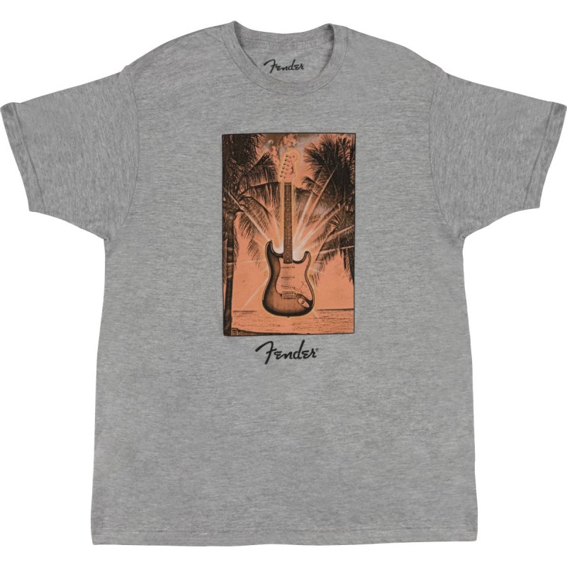 Fender T-shirt męski Surf szarny XL - 1