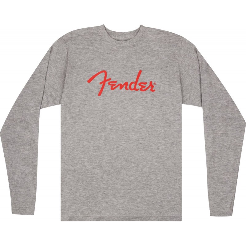 Fender T-shirt męski Spaghetti szary XL - 1