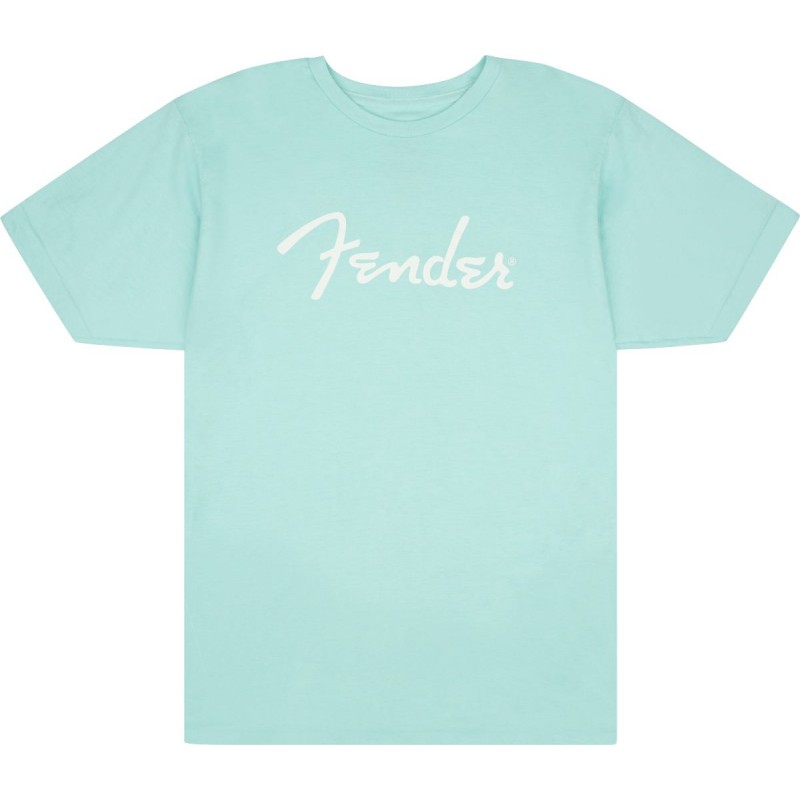 Fender T-shirt męski Spaghetti niebieski XL - 1