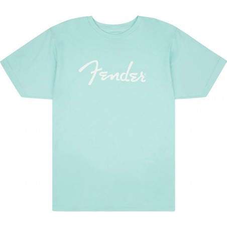 Fender T-shirt męski Spaghetti niebieski XL - 1