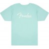 Fender T-shirt męski Spaghetti niebieski XL - 1