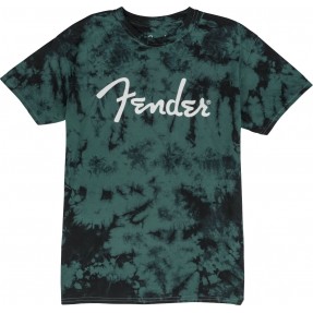 Fender T-shirt męski Spaghetti niebieski XL - 1