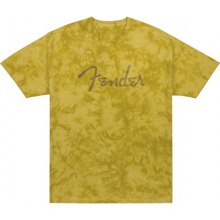 Fender T-shirt męski Spaghetti musztardowy XL - 1