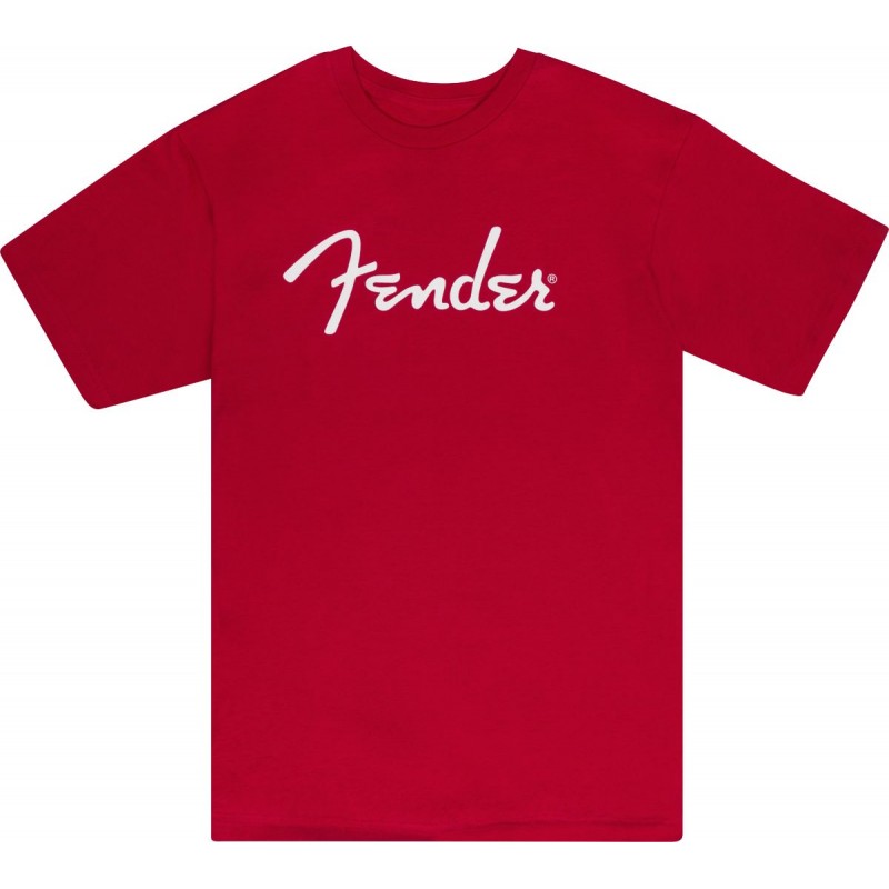 Fender T-shirt męski Spaghetti czerwona XXL - 1