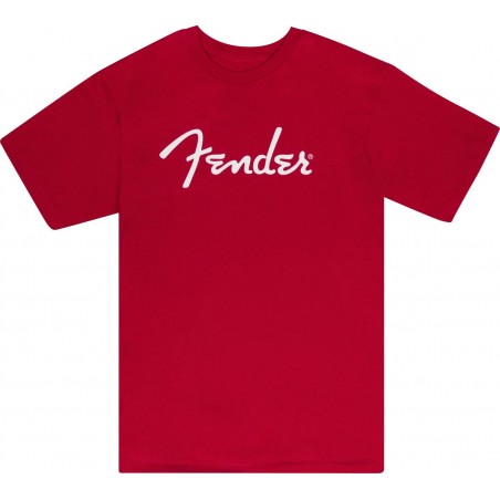 Fender T-shirt męski Spaghetti czerwona XL - 1