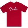 Fender T-shirt męski Spaghetti czerwona XL - 1