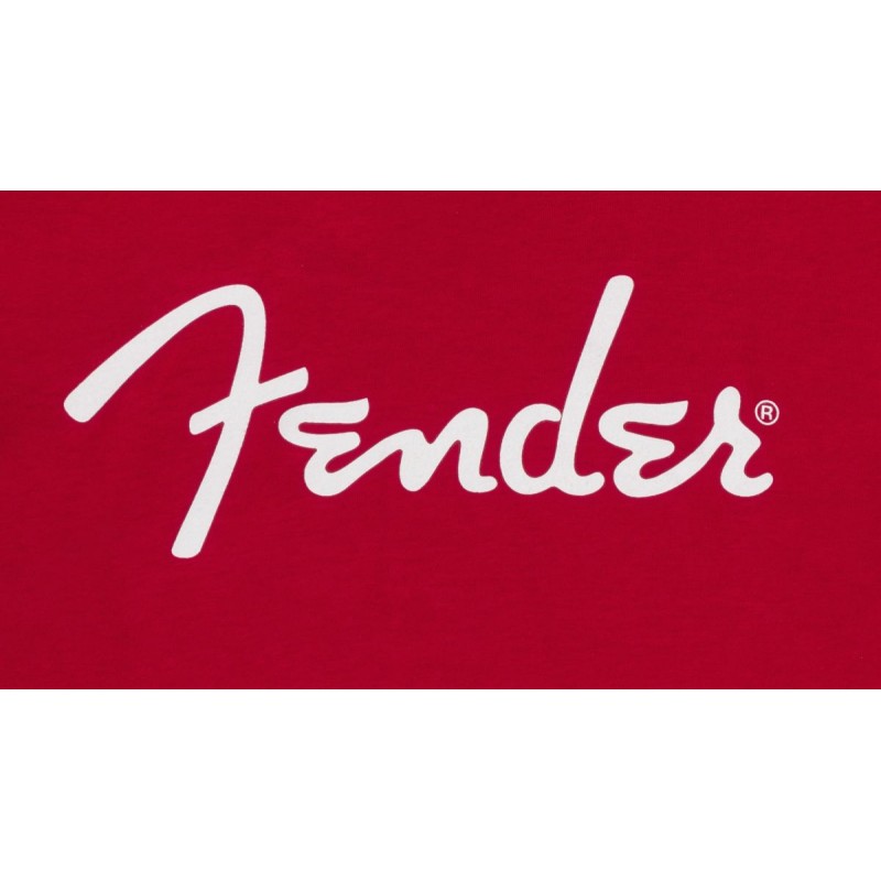 Fender T-shirt męski Spaghetti czerwona XL - 2