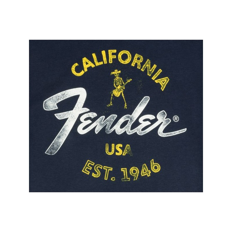 Fender T-shirt męski Baja niebieski XXL - 2