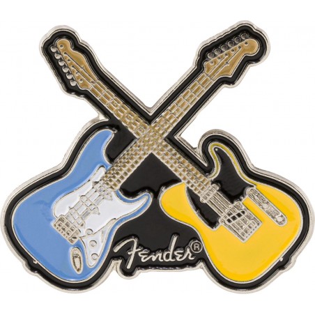 Fender Przypinka emaliowana Crossed Guitar - 1