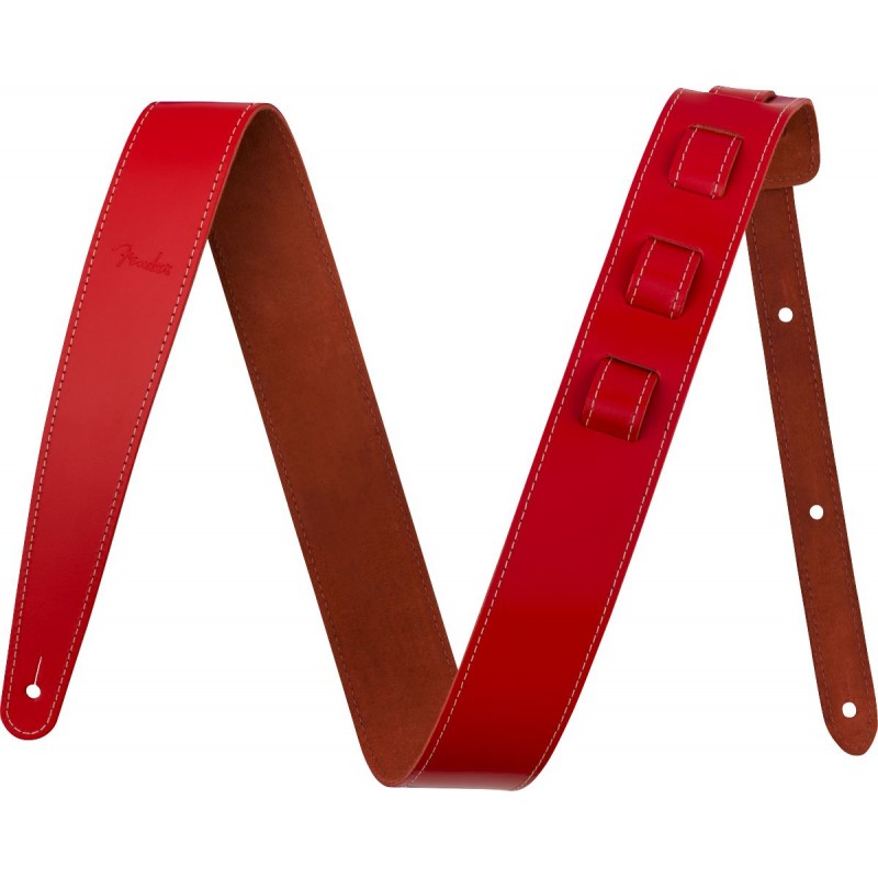 Fender Pasek skórzany do gitary Essentials RED - 1 Fender Pasek skórzany do gitary Essentials RED - 1