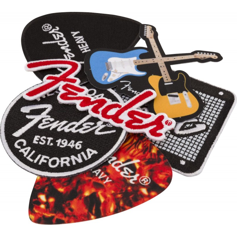 Fender Naszywka Heavy Pick, Tortoiseshell - 2 Fender Naszywka Heavy Pick, Tortoiseshell - 2