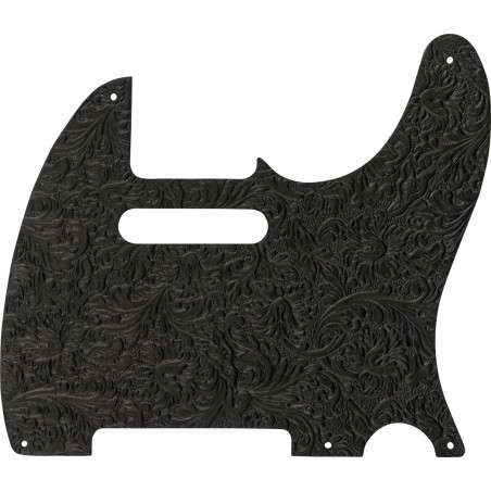 Fender Maskownica skórzana Telecaster Waylon Jennings, czarna - 1
