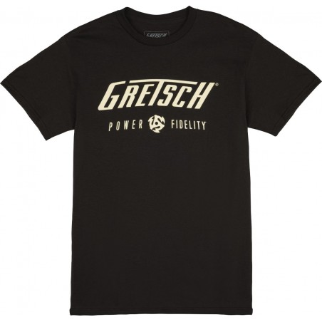 Gretsch T-shirt męski Power & Fidelity czarny XXL - 1