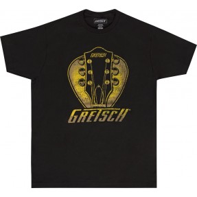 Gretsch T-shirt męski Headstock Pick czarny XXL - 1