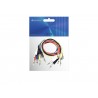 Omnitronic 3021005P - Kable typu Patch Jack stereo 6,3 mm 6x0,9 m - 3