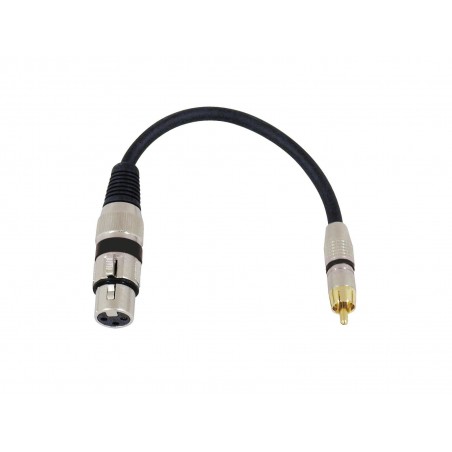 Omnitronic 3022075J - Kabel audio XLR żeński - RCA 0,15 m - 1