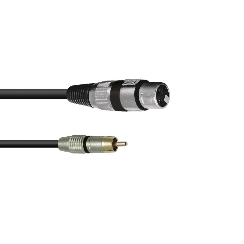 Omnitronic 3022075J - Kabel audio XLR żeński - RCA 0,15 m - 2