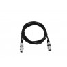 Omnitronic 3022045N - Kabel mikrofonowy XLR męski - XLR żeński 1,5 m - 2