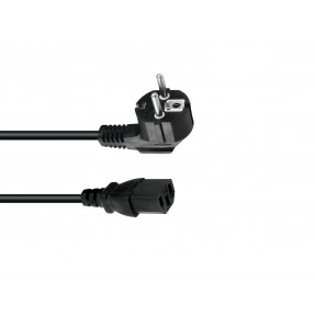 Omnitronic 3023521A - Kabel zasilający IEC 3x1,0 0,6 m - 1
