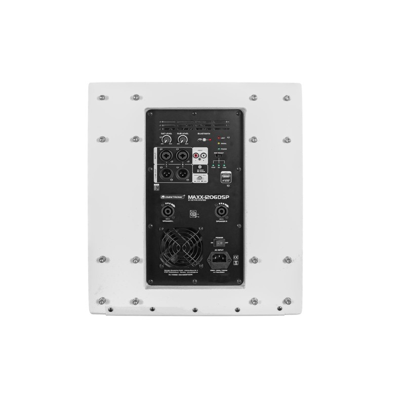 Omnitronic 11039063 - Zestaw nagłośnieniowy MAXX-1206DSP 2.1 - 3