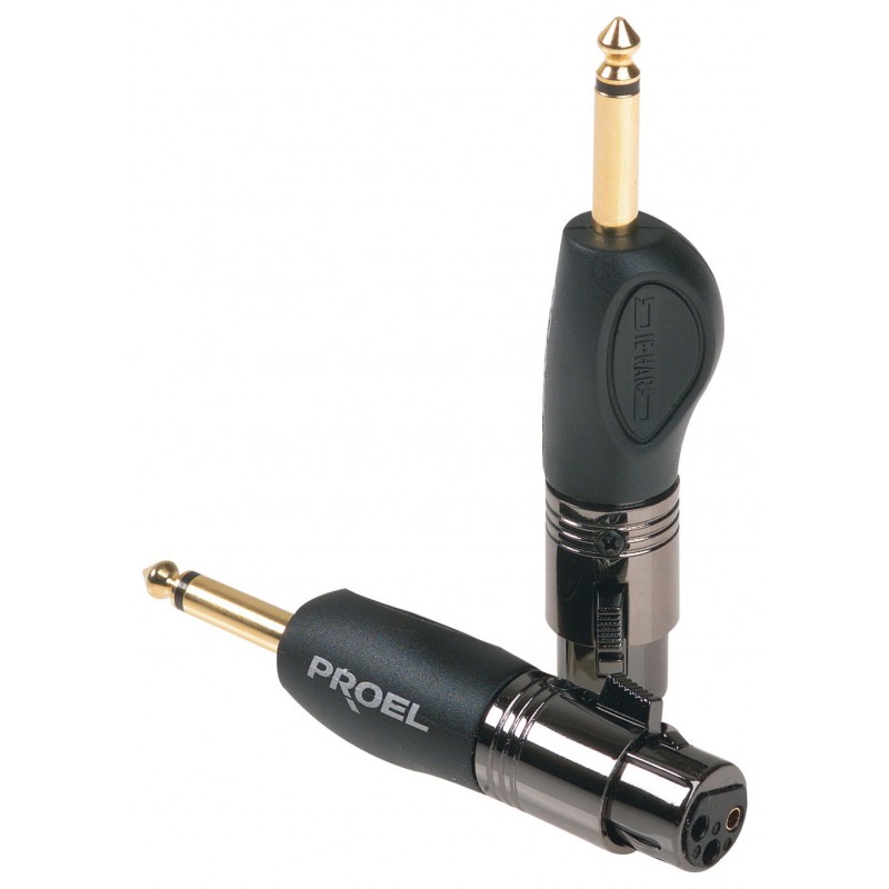 Adapter wtyk Jack mono 6,3 mm - żeński 3P XLR - 1