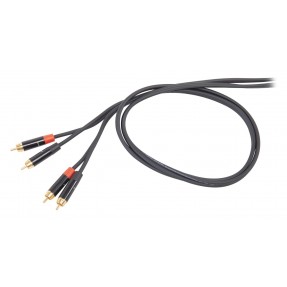 Kabel "STEREO" 2 x wtyk RCA - 2 x wtyk RCA 3 m - 1