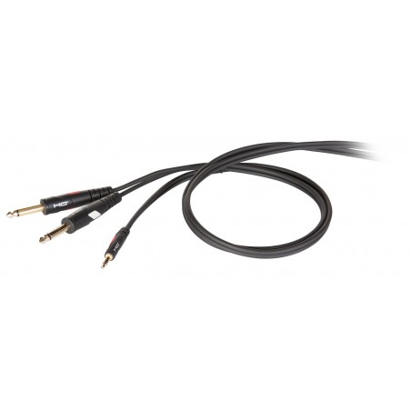 Kabel audio stereo mini Jack M - 2 x mono Jack M 3 m - 1