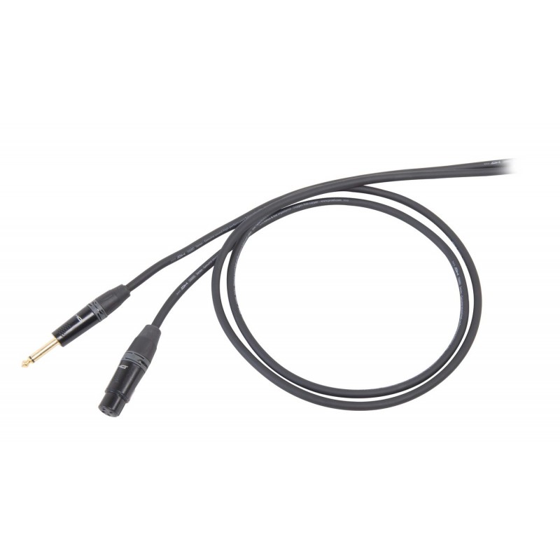 Kabel mikrofonowy mono Jack M - XLR F 3 m - 1 Kabel mikrofonowy mono Jack M - XLR F 3 m - 1