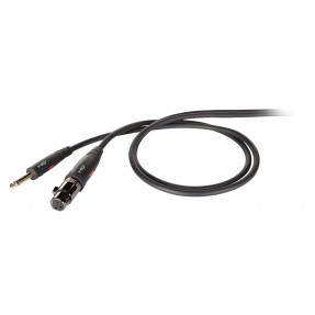 Kabel mikrofonowy mono Jack M - XLR F 3 m - 1