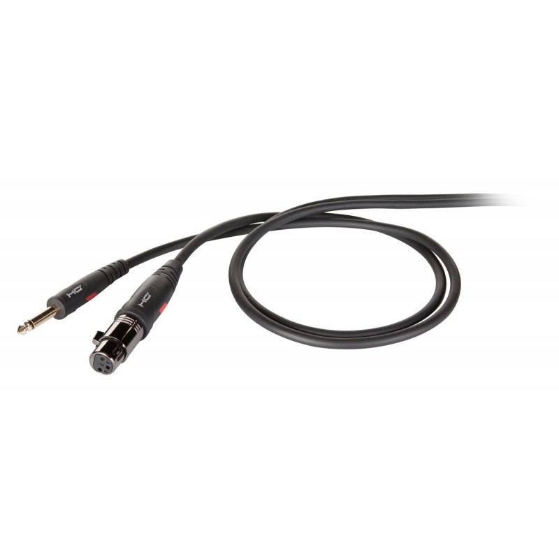 Kabel mikrofonowy mono Jack M - XLR F 3 m - 1