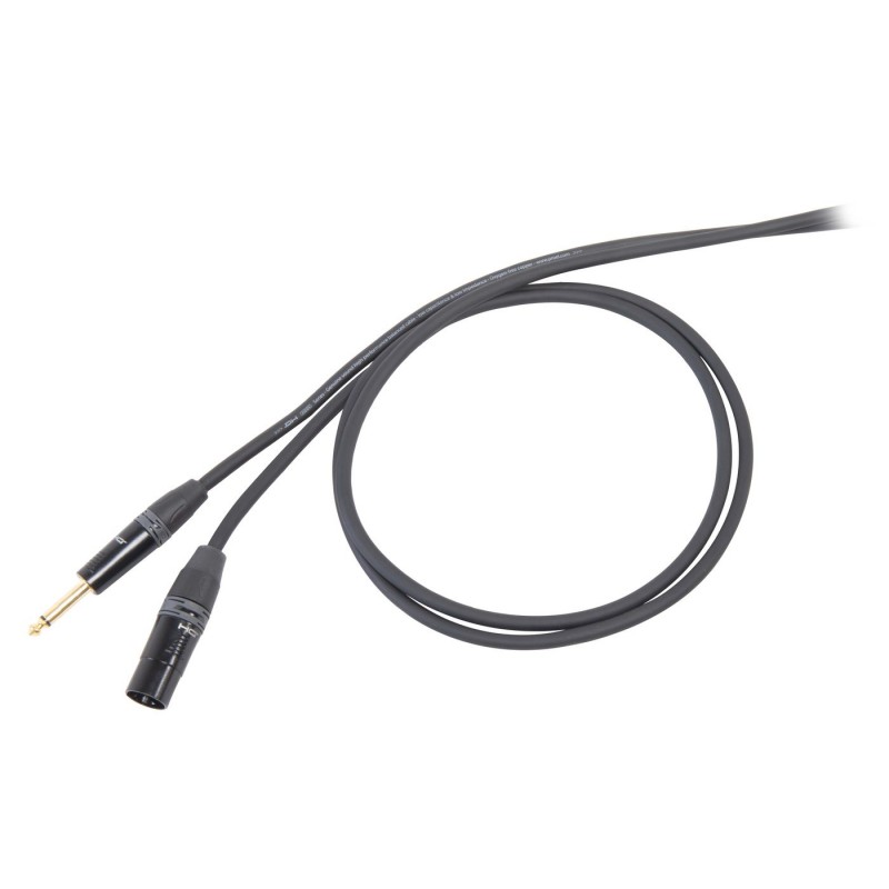 Kabel mikrofonowy mono Jack M - XLR M 1 m - 1 Kabel mikrofonowy mono Jack M - XLR M 1 m - 1