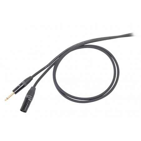 Kabel mikrofonowy mono Jack M - XLR M 1 m - 1