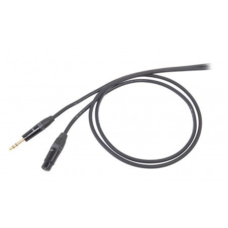 Kabel mikrofonowy stereo Jack M - XLR F 1 m - 1