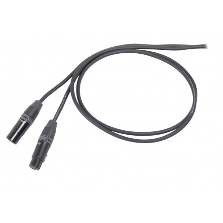 Kabel mikrofonowy XLR F - XLR M 1 m - 1
