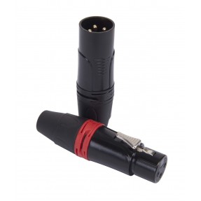 Żeńskie i męskie złącze XLR do montażu na kablu - 1