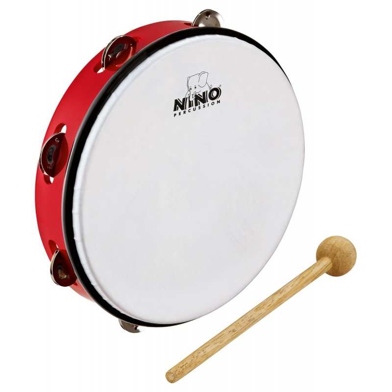 NINO Percussion NINO24R Tamburyno 10" - 1 NINO Percussion NINO24R Tamburyno 10" - 1