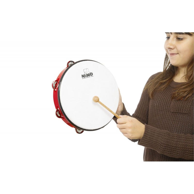 NINO Percussion NINO24R Tamburyno 10" - 2 NINO Percussion NINO24R Tamburyno 10" - 2