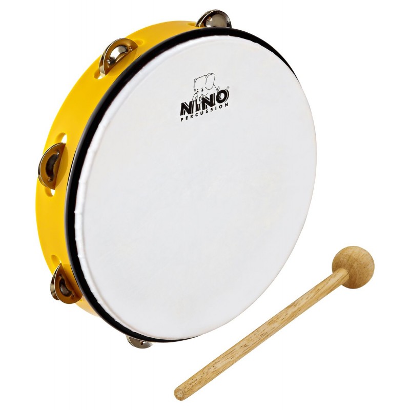 NINO Percussion NINO24Y Tamburyno 10" - 1 NINO Percussion NINO24Y Tamburyno 10" - 1
