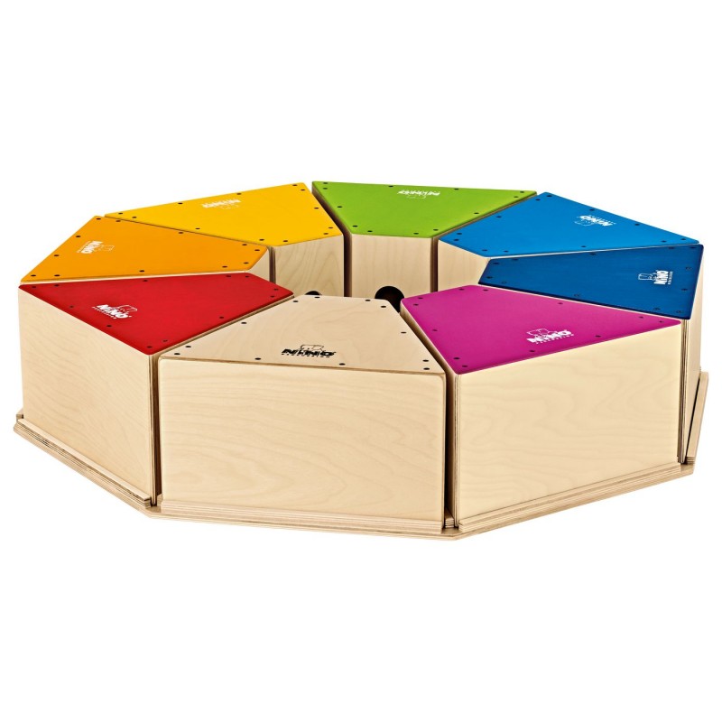 NINO Percussion NINO954-2 Classroom Cajon zestaw 8 cajonów - 1