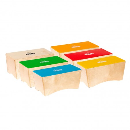 NINO Percussion NINOSET931 Zestaw 6 szt. Bongo Cajon - 1