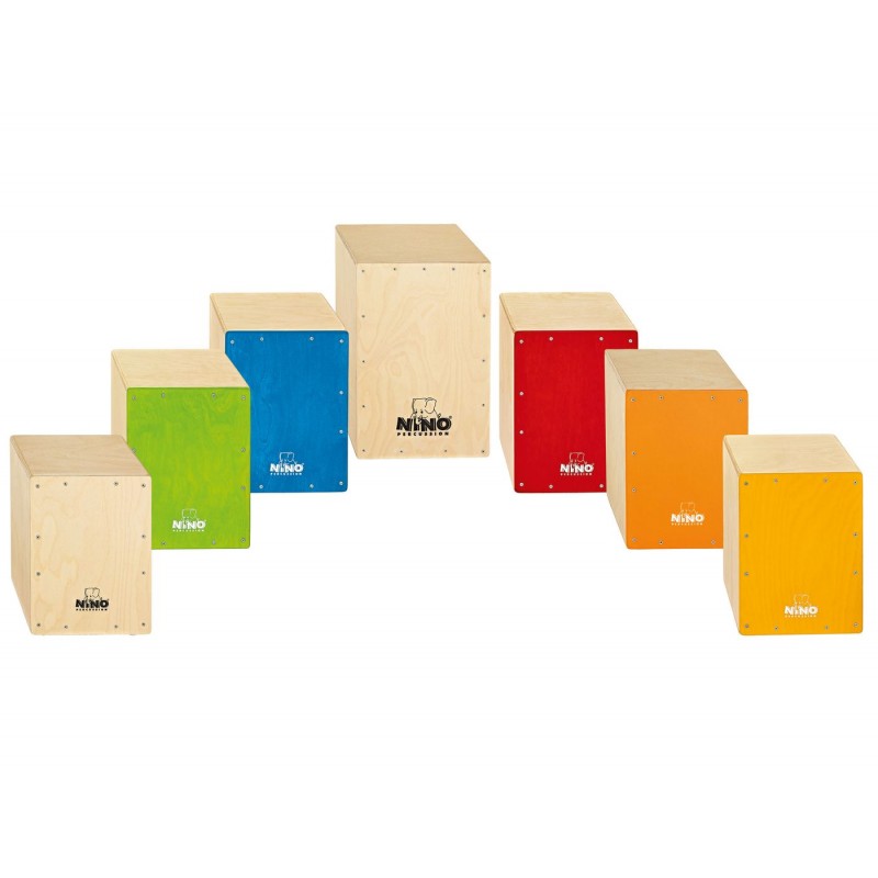 NINO Percussion NINOSET950 Cajon - zestaw 7 szt. - 1